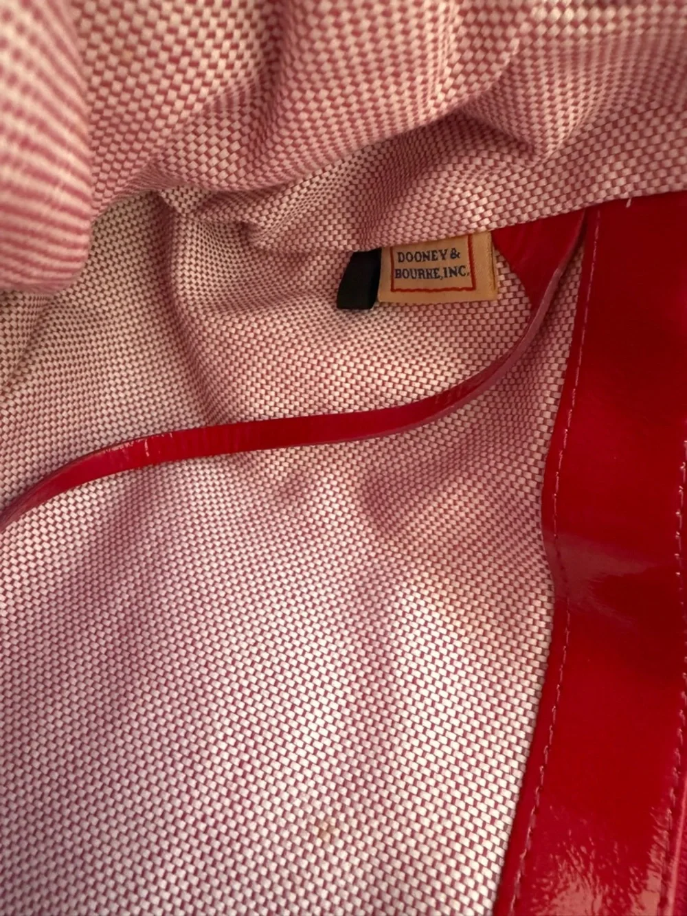 Dooney & Bourke Patent Leather Chiara Tote in Red EUC!!!!